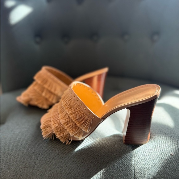 Michael Kors Shoes - Michael Kors Gallagher Fringed Mules